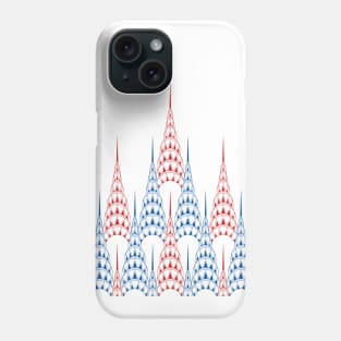 Chrysler Scrapers Red, White and Blue Phone Case