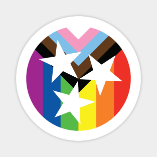 Tennessee Flag Rainbow Shirt, TN Flag, LGBT, LGBTQIA, Bisexual, Asexual, Pride flag, Gay, Lesbian, Trans, Queer, Nashville, Memphis, Chattanooga Magnet