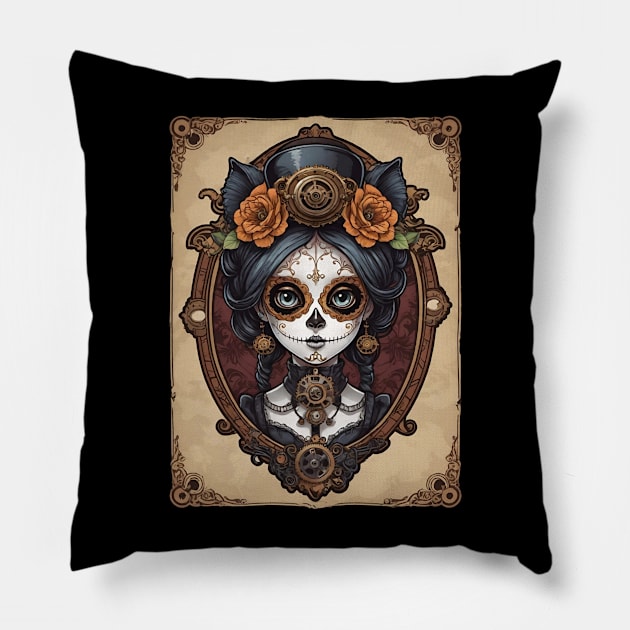 Gear Glamor Pillow by Absinthe Society 