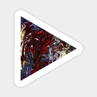 ABSTRACT PLAY BUTTON Magnet