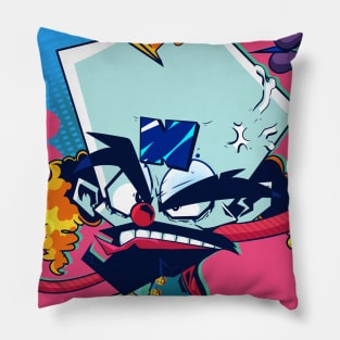 A Very Angry Clown Pillow