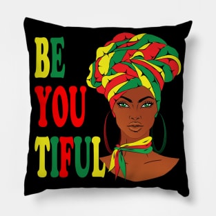 beyoutiful black girl Pillow