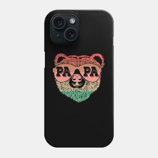 Retro Papa Bear New Dad Father's Day Daddy Birthday Family Phone Case