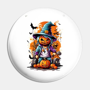 Spooky Pumpkin Pin