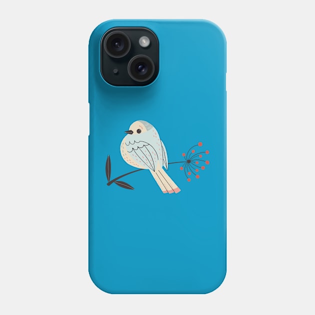 cute chubby bird Phone Case by Angela Sbandelli Illustration and Design