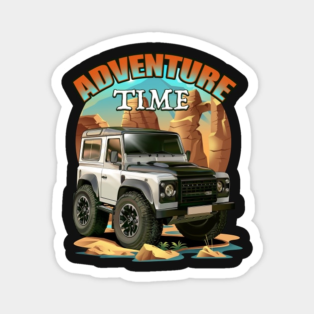 Adventure Time offroad Magnet by Aiqkids Design