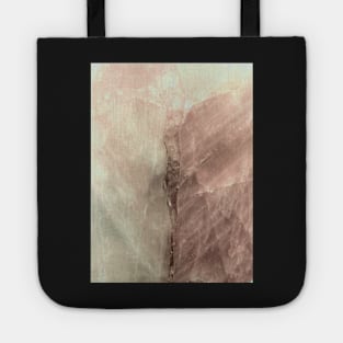 pink marble rock quartz mineral abstract jewel Tote