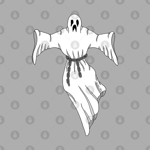 Spooky Chain-Rattling Ghost by AzureLionProductions