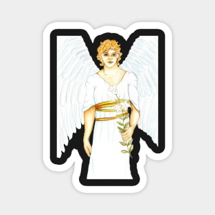 Archangel Gabriel the Messenger Angel- Light Green Magnet