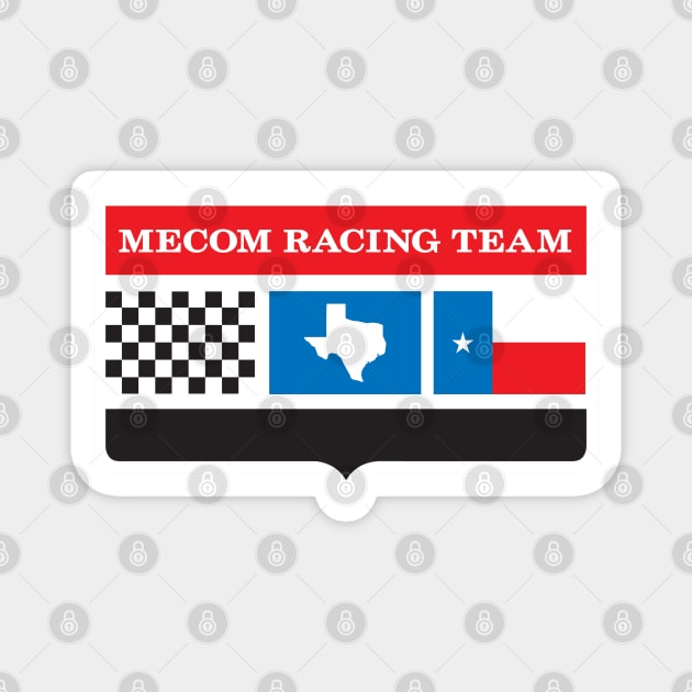 1966 Mecom Racing Team logo Magnet by retropetrol