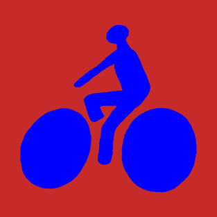 Blue bicycle T-Shirt