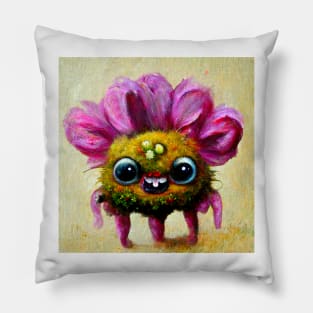 Cute flower monster Pillow