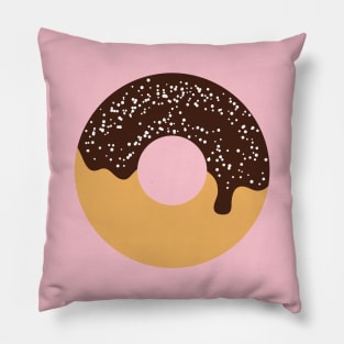 Simple Chocolate Donut with Powdered Sugar Pillow