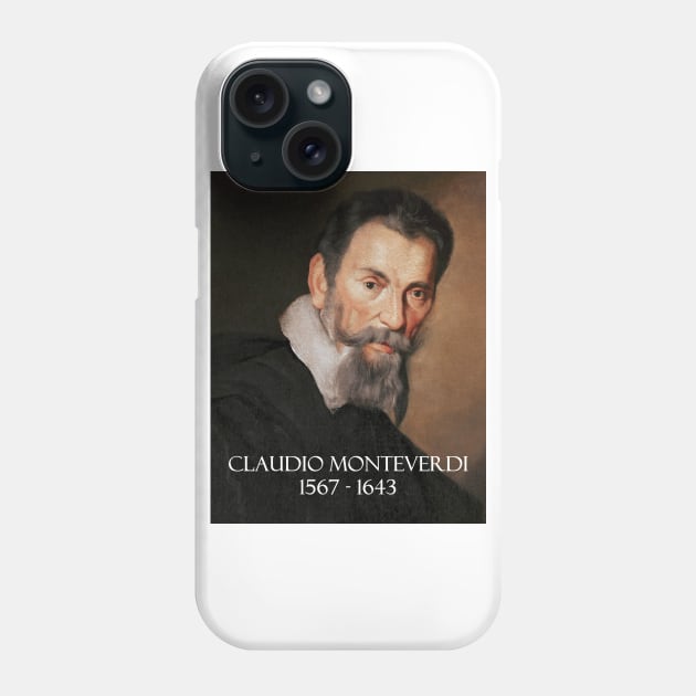 Great Composers: Claudio Monteverdi Phone Case by Naves