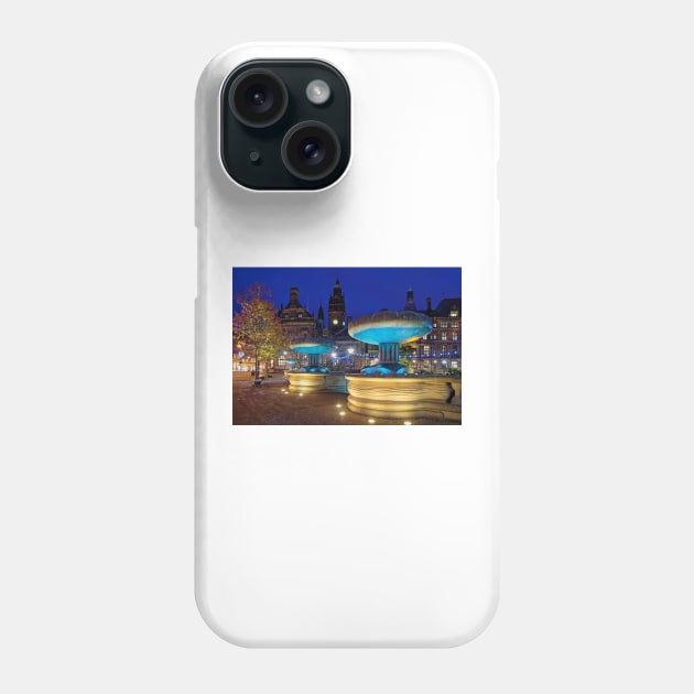 Sheffield Town Hall & Entrance to Peace Gardens Phone Case by galpinimages