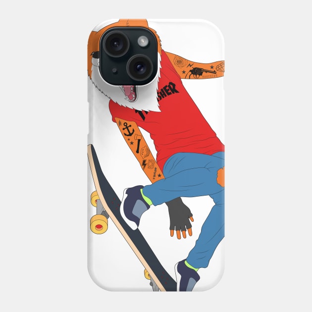 Skate Fox Phone Case by Woah_Jonny