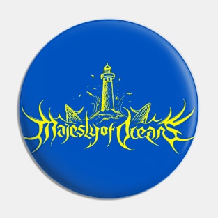 Majesty of Oceans Yellow Logo Art Pin