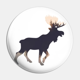 Forest Moose II - Nature Design Pin