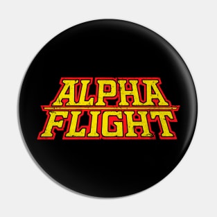 Alpha Flight Vintage Logo Pin