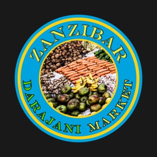 Zanzibar Darajani Market - Passport Stamps T-Shirt