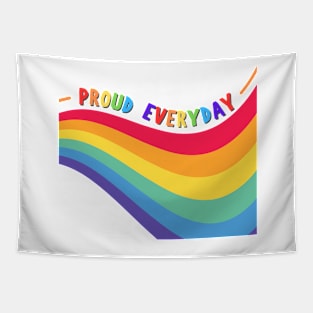 Proud Everyday, Pride Sticker Tapestry