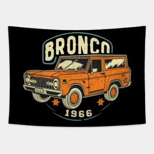 Retro 1987-1991 Ford Bronco w/Tires Tapestry