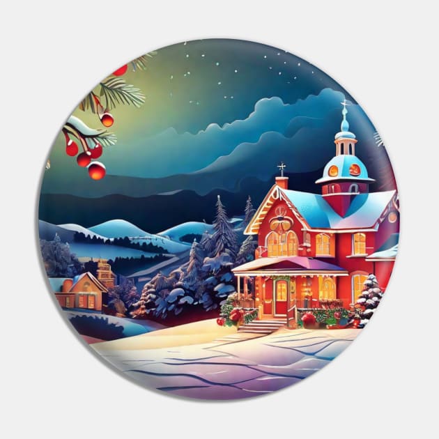 Christmas Scene Pin by likbatonboot