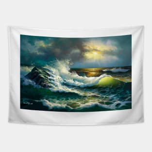 OCEAN WAVES Tapestry