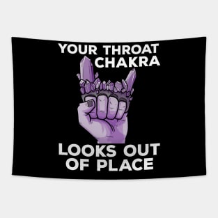 Yoga Chakra Brass Knuckles Funny Meditation Zen Statement Tapestry