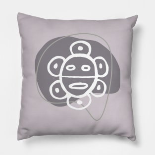 Taino Sun in Lilac Grey Pillow