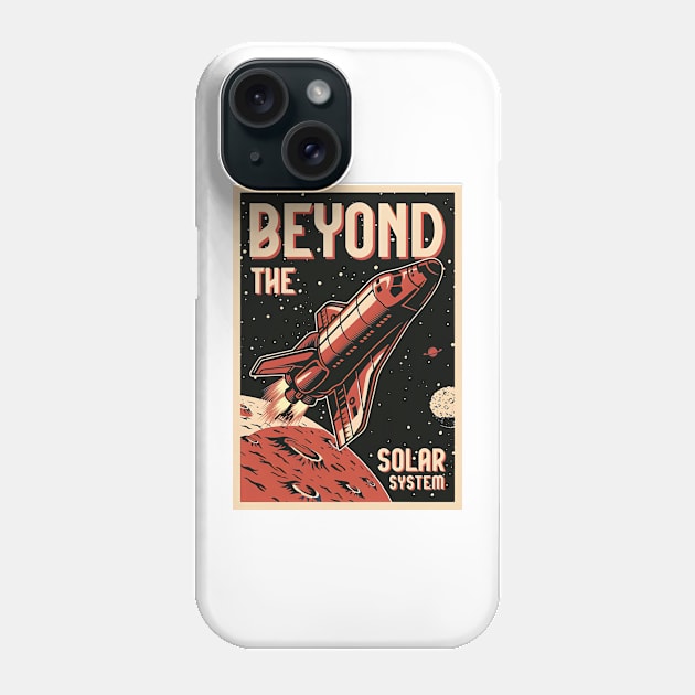 Beyond the solar system t-shirts, hoodie, bags, hats, mugs, sticker Phone Case by MIDALE