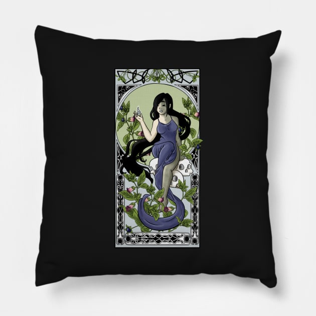 Goddess of Death Pillow by CreeW