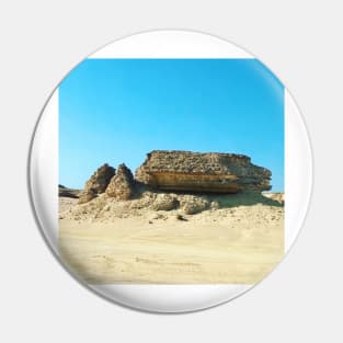 Rock formation at Shaleem, Oman Pin