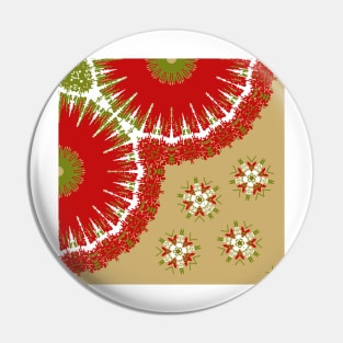 Christmas , Mandala,  Snow Flakes Pin