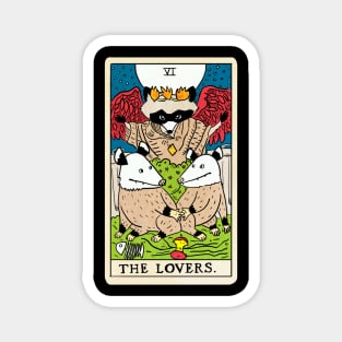 Opossum Tarot Card The Lovers Magnet