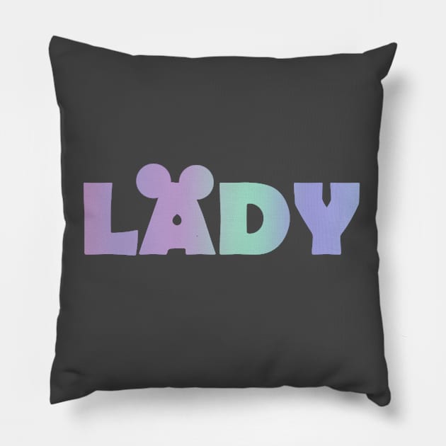 lady design t shirts girl t shirt print design Pillow by milica.brdar77@gmail.com