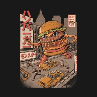 BurgerZilla - Black T-Shirt