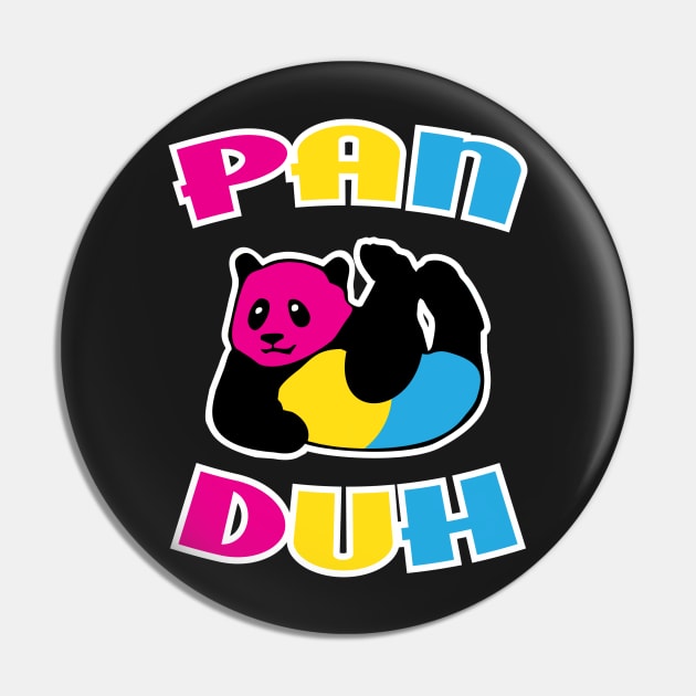 Pan Duh Panda LGBT Pansexual Pride Pin by ProudToBeHomo