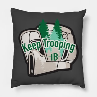 Keep Trooping Biker Pillow