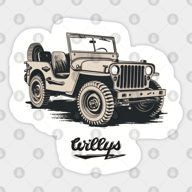 STICKERS ONLY IN A WILLYS