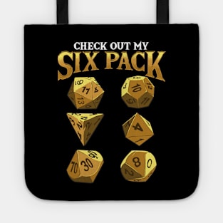 Funny Check Out My Six Pack Dice Pun Tote