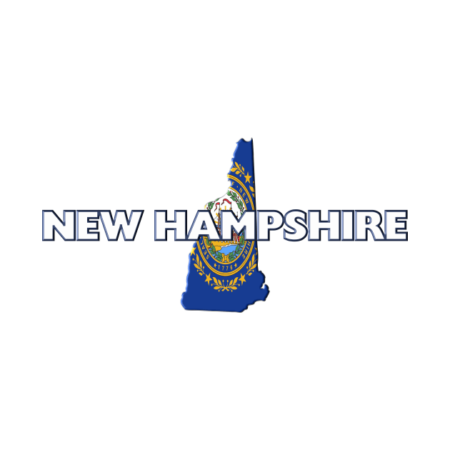 New Hampshire Colored State by m2inspiration