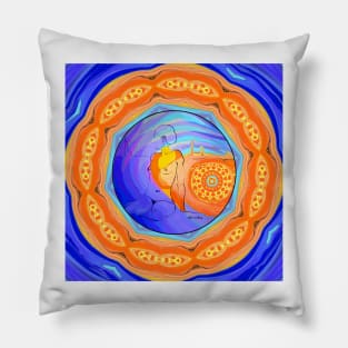 Orange Nude Bubble Pillow