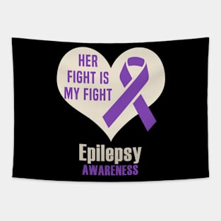 Her Fight Is My Fight Epilepsy Awareness Tapestry