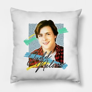 Judd Nelson - 80s Retro Style Fan Art Design Pillow