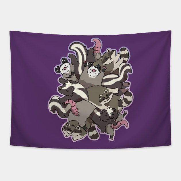 Trash Pile Tapestry by goccart