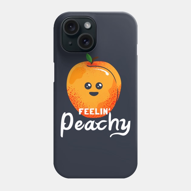 Feelin Peachy - Cute Peach Gift Phone Case by propellerhead