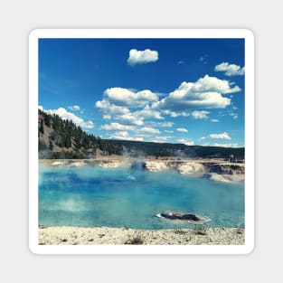 Aqua Blue Water Geyser Magnet