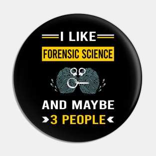 3 People Forensic Science Forensics Pin