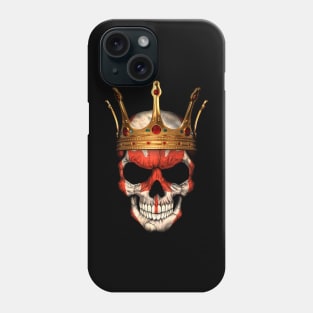 Canadian Flag Skull with Crown Phone Case